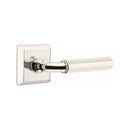 Emtek Select R-BAR Faceted Lever Concealed Screws with Quincy Rosette