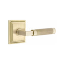 Emtek Select L-Square Knurled Lever with Wilshire Rosette