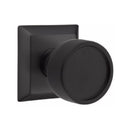 Emtek Select Conical Knurled Concealed Screws Knob with Quincy Rosette