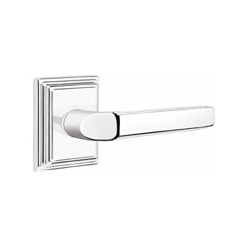Emtek Milano Lever Concealed Screws with Wilshire Rosette
