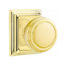 Emtek Norwich Knob Concealed Screws With Wilshire Rosette