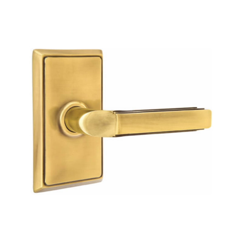Emtek Milano Lever Concealed Screws with Rectangular Rosette
