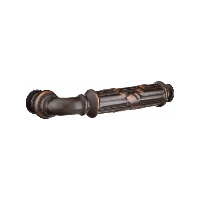 Emtek Hamden Brass Tubular Entry set with Ribbon & Reed Lever