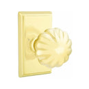 Emtek Melon Knob With Rectangular Rosette