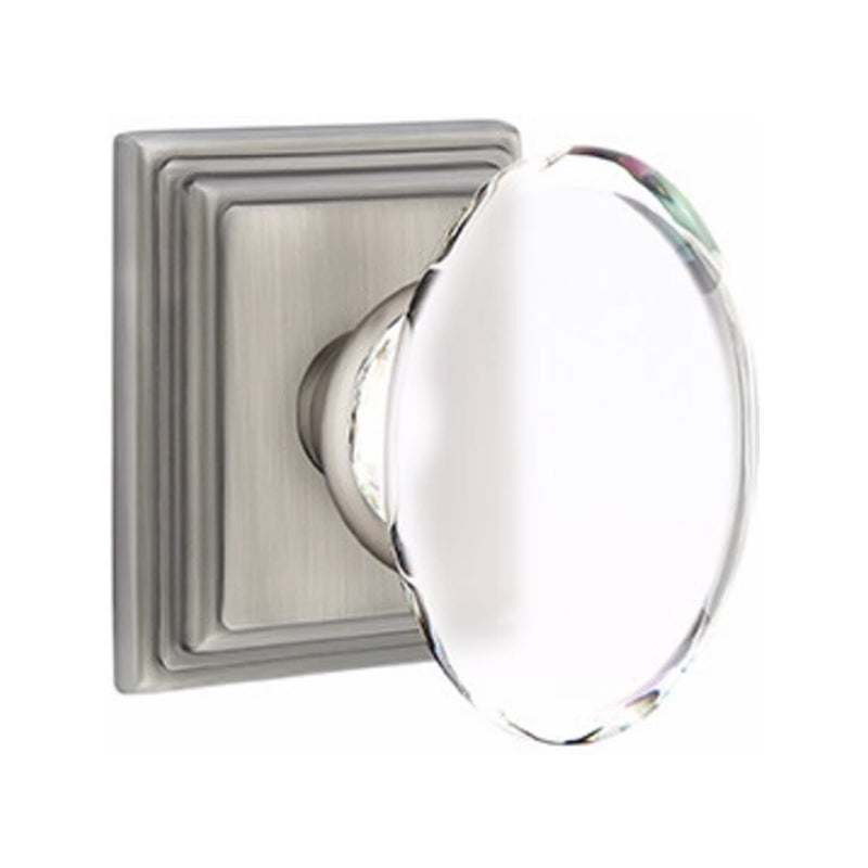 Emtek Hampton Knob Concealed Screws With Wilshire Rosette