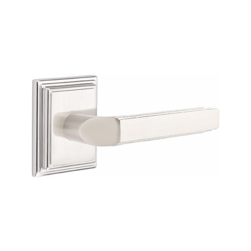 Emtek Milano Lever with Wilshire Rosette