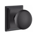 Emtek Providence Knob Concealed Screws With Wilshire Rosette