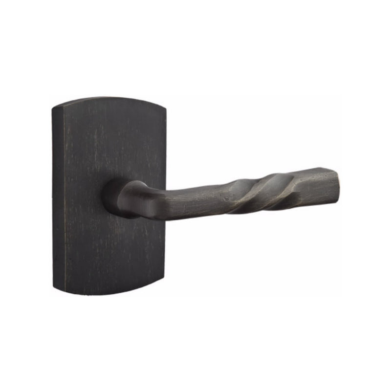 Emtek Sandcast Bronze Montrose Lever Concealed Screws with