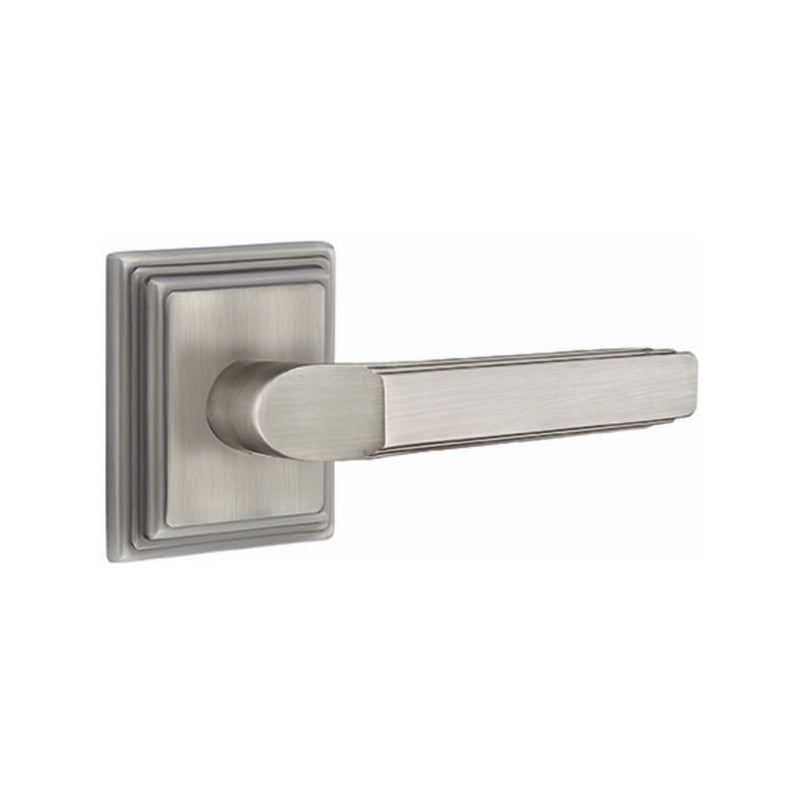 Emtek Milano Lever with Wilshire Rosette