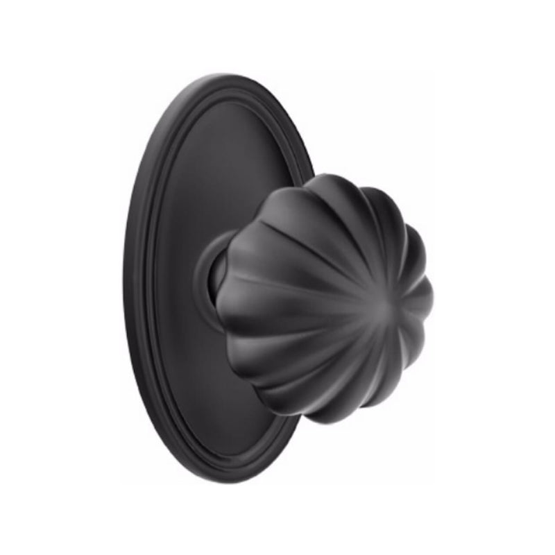 Emtek Melon Knob With Oval Rosette