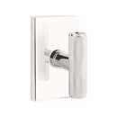 Emtek Ace Knurled Knob Concealed Fastener with Modern Rectangular Rosette