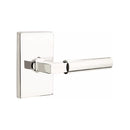 Emtek Hercules Lever with Modern Rectangular Rosette Concealed Screws