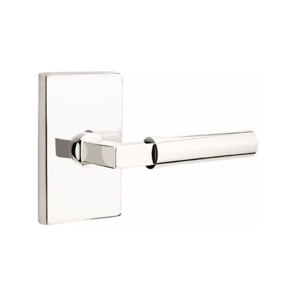 Emtek Hercules Lever with Modern Rectangular Rosette Concealed Screws