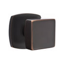 Emtek Square Knob Concealed Screws with Urban Modern Rosette