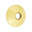 EMTEK Modern Brass Ebony Knob with Modern Rosette