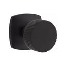Emtek Select Conical Straight Knurled Knob with Urban Modern Rosette