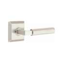 Emtek Select L-Square Faceted Lever Concealed Screws with Quincy Rosette