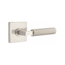 Emtek Select L-Square Straight Knurled Lever Concealed Screws with Square Rosette