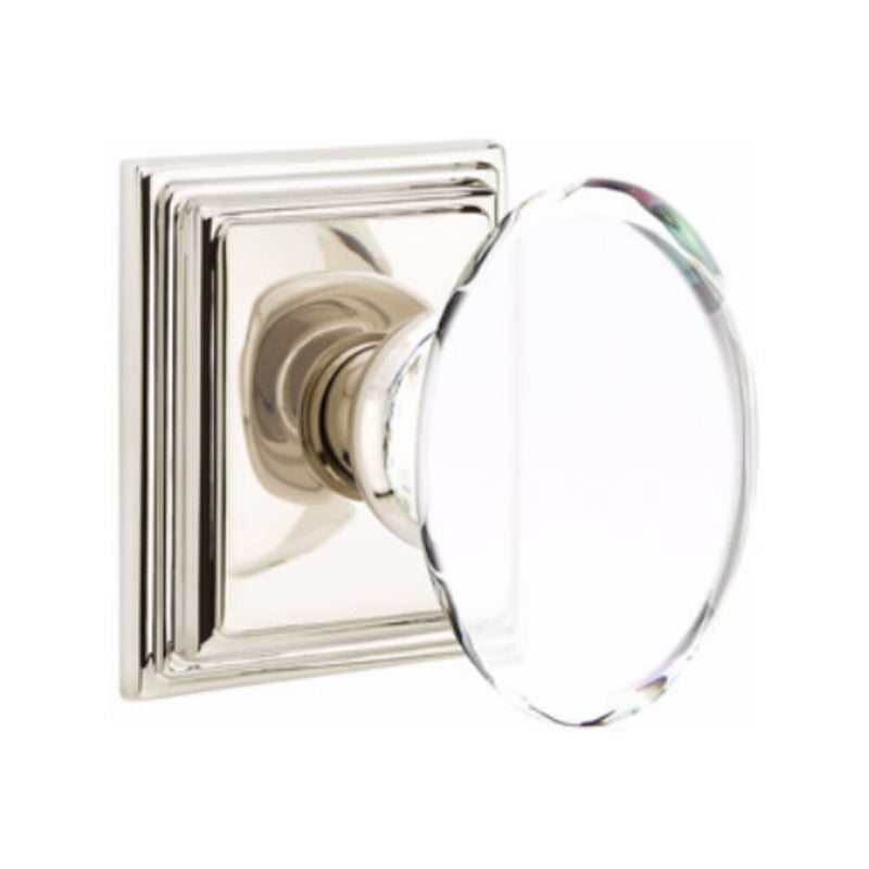 Emtek Hampton Knob Concealed Screws With Wilshire Rosette