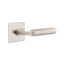 Emtek Select R-BAR Straight Knurled Lever Concealed Screws with Quincy Rosette