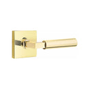 Emtek Select L-Square Smooth Lever Concealed Screws  with Square Rosette