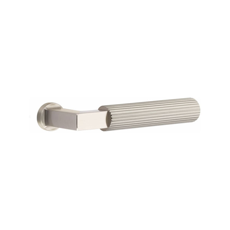 Emtek Modern Style Electronic Keypad Leverset with Select L-Square Straight Knurled Lever