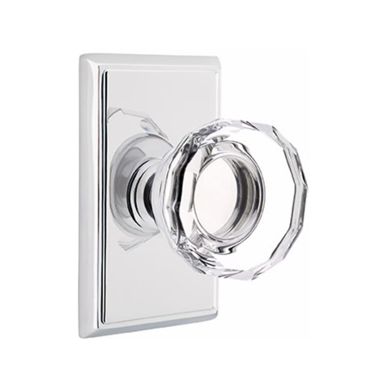 Emtek Lowell Knob With Rectangular Rosette