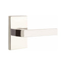 EMTEK Dumont Lever Concealed Screws with Modern Rectangular Rosette