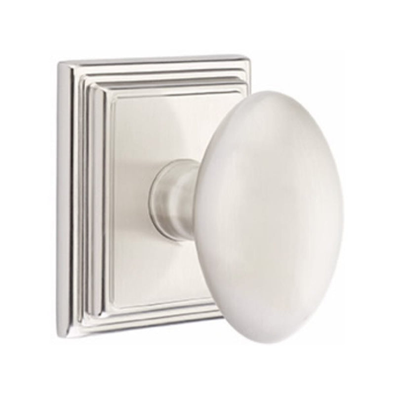 Emtek Egg Knob With Wilshire Rosette