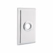 Emtek 2403 Doorbell Button with Rectangular Rosette