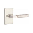 Emtek Select L-Square Hammered Lever with Modern Rectangular Rosette