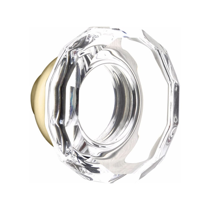 Emtek Dummy Adelaide Mortise Handleset with Lowell Glass Knob