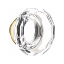 Emtek Dummy Lugano Mortise Handleset with Lowell Glass Knob