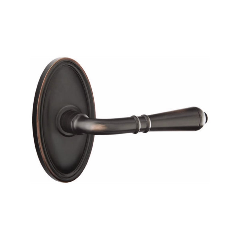 Emtek Turino Lever Concealed Screws with Oval Rosette