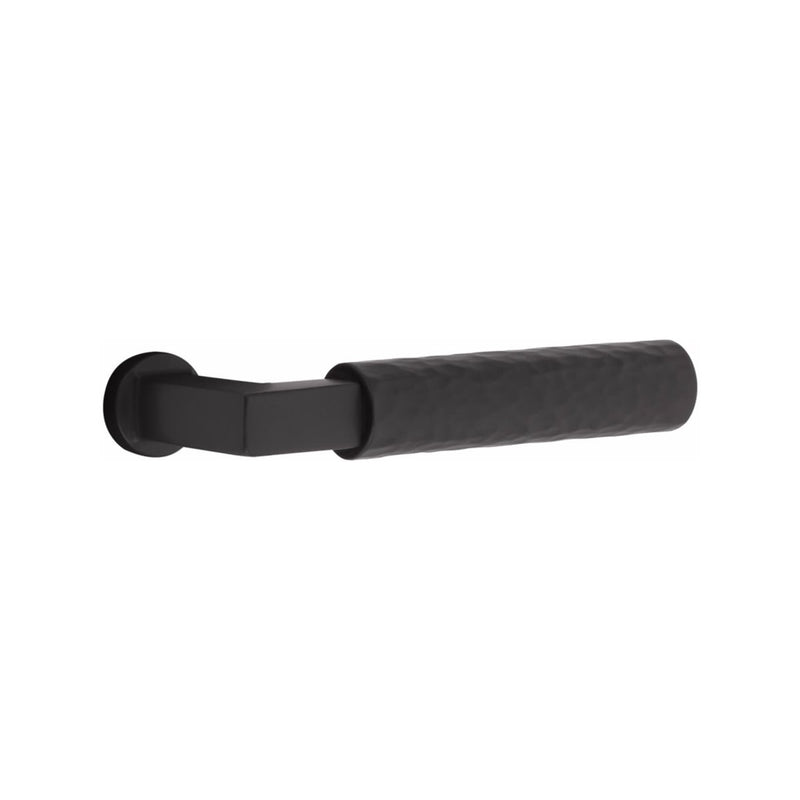 Emtek Modern Rectangular Single Point Lock with L Square Key in Hammered Lever