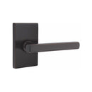 EMTEK Freestone Lever Concealed Screws with Modern Rectangular Rosette