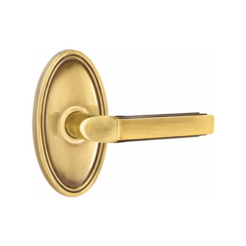 Emtek Milano Lever Concealed Screws with Oval Rosette