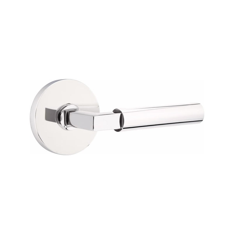 Emtek Select L-Square Smooth Lever with Disk Rosette