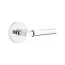 Emtek Select L-Square Smooth Lever Concealed Screws with Disk Rosette