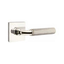 Emtek Select R-BAR Straight Knurled Lever Concealed Screws with Square Rosette