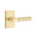 Emtek Myles Lever with Modern Rectangular Rosette Concealed Screws