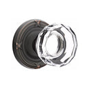 Emtek Lowell Knob Concealed Screws With Ribbon & Reed Rosette