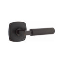 Emtek Select L-Square Straight Knurled Lever Concealed Screws with Urban Modern Rosette