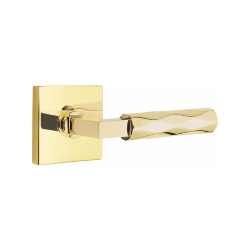 Emtek Select L-Square Tribeca Lever Concealed Screws with Square Rosette