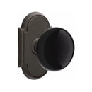 Emtek Brass Rosette Ebony Knob Concealed Screws With