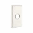 Emtek 2403 Doorbell Button with Rectangular Rosette