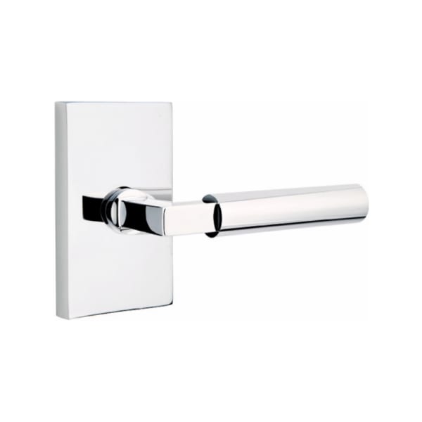 Emtek Hercules Lever with Modern Rectangular Rosette Concealed Screws