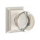 Emtek Providence Knob Concealed Screws With Wilshire Rosette