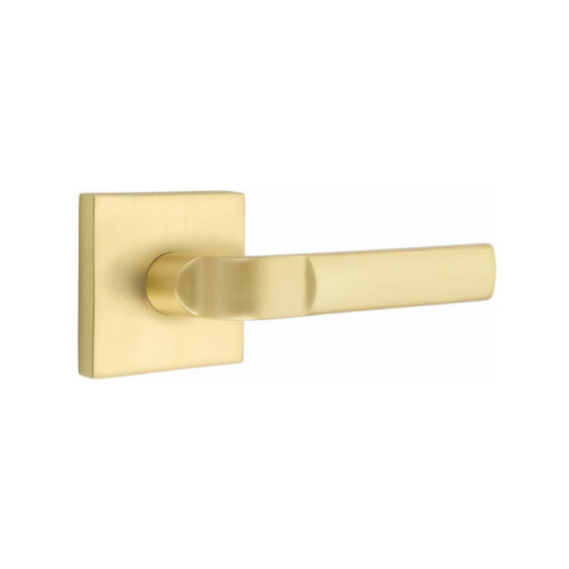 EMTEK Aston Lever Concealed Screws with Square Rosette
