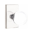 Emtek Bristol Knob Concealed Screws with Modern Rectangular Rosette